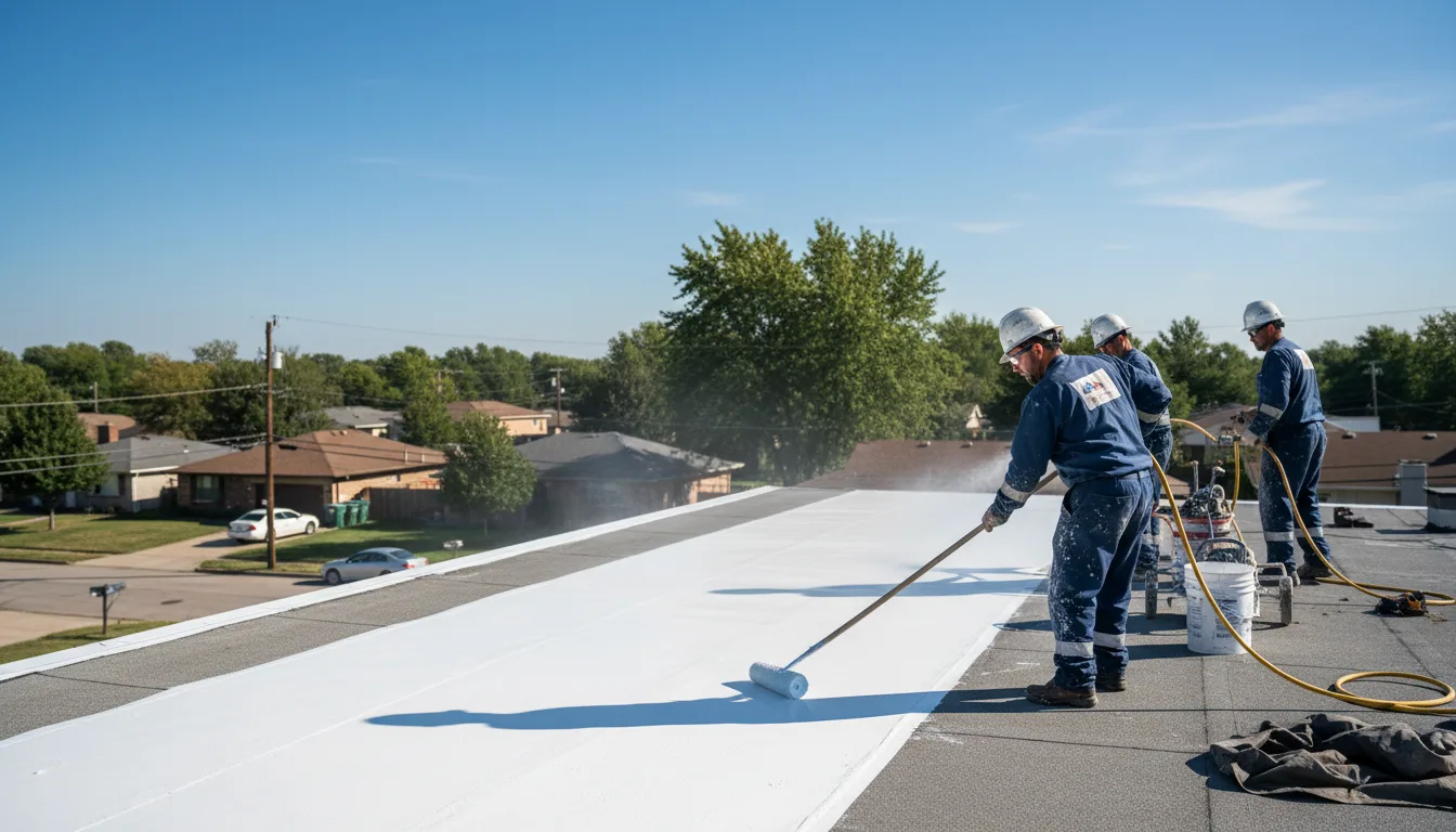 Commercial roof coating in Mount Pulaski, IL near me
